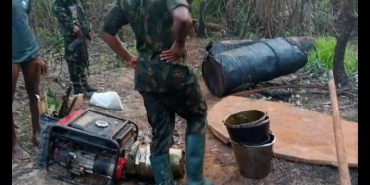 Troops Arrest 43 Oil Thieves, Recovers 27 Illegal Bunkering Sites In Niger Delta Region