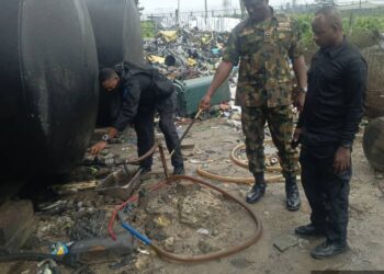 Navy Dismantles Illegal AGO Hub in Bonny, Seizes 13,000 Litres