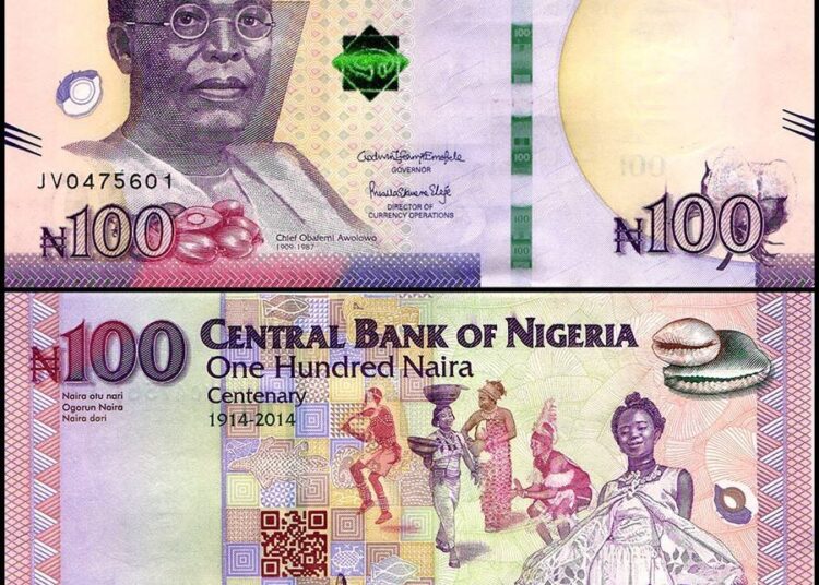 CBN Says Both the Standard and commemorative ₦100 Banknotes Remain Legal Tender