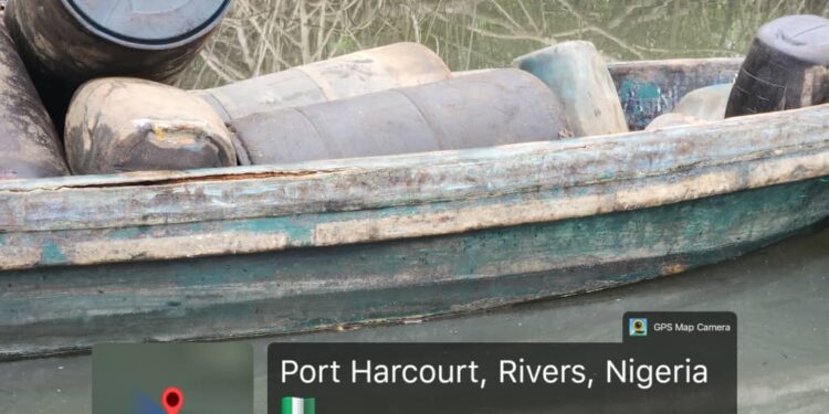 Navy Intercepts 2 Boats With 15,500 Litres of Stolen Crude, PMS in Rivers