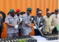 Customs Hands Over 399 Seized Pump-Action Rifles to Small Arms Centre
