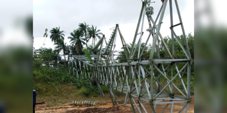 Vandalism: Five Transmission Towers Collapse Along Ikot Abasi – Eket 132kV Line