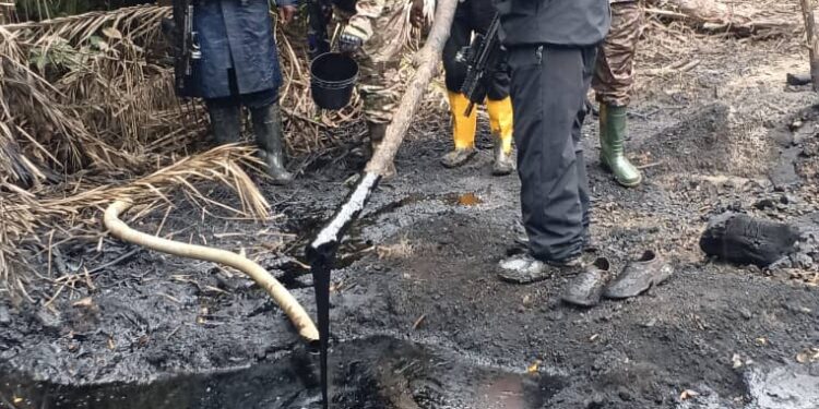 Navy Uncovers 182,000 LTRs of Stolen Crude in Rivers