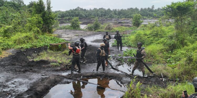 Navy Uncovers 132,000 LTRs of Suspected Stolen Crude in Bonny