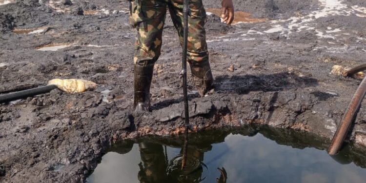 Navy Uncovers 25,000 LTRs of Suspected Crude Oil in Delta, Arrests 19 Drugs Suspects in Warri